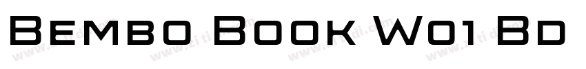 Bembo Book W01 Bd SC字体转换